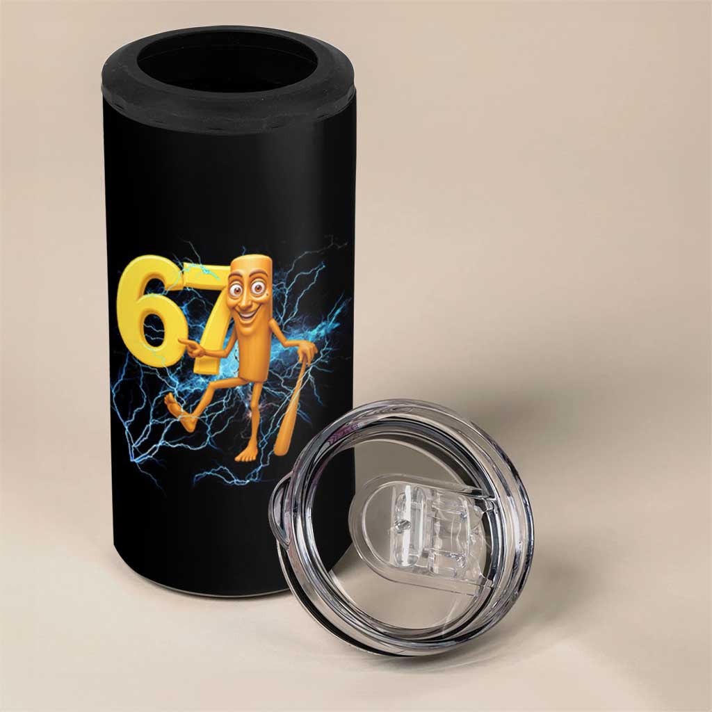 Tung Tung Sahur Six Seven Meme 4 in 1 Can Cooler Tumbler Funny Gen Z Alpha Gift - Wonder Print Shop