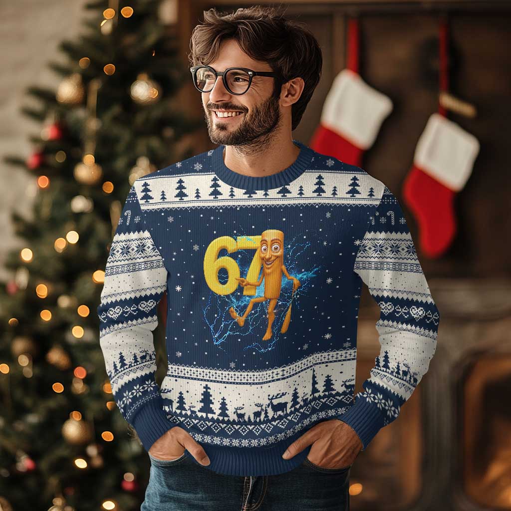 Tung Tung Sahur Six Seven Meme Ugly Christmas Sweater Funny Gen Z Alpha Gift - Wonder Print Shop