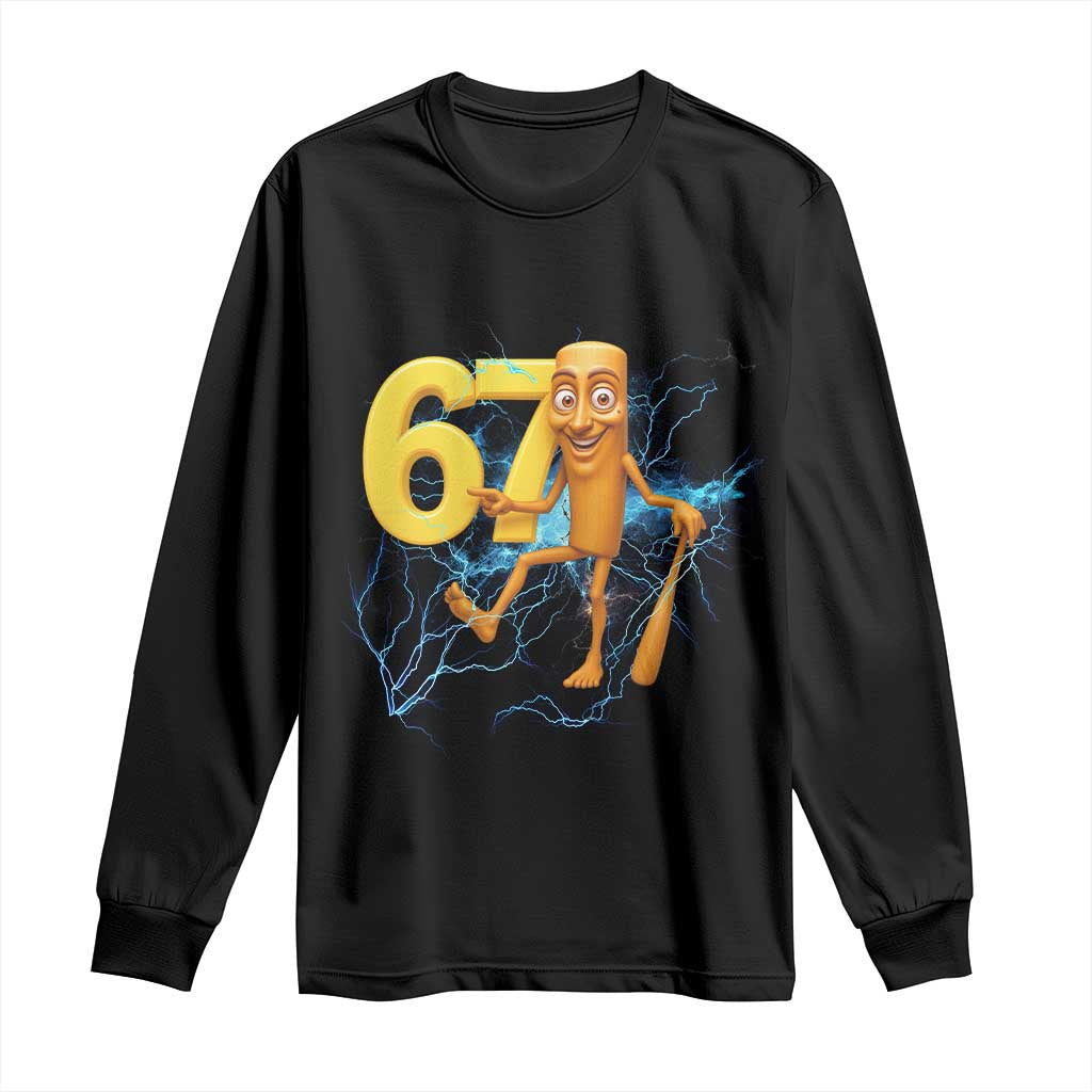 Tung Tung Sahur Six Seven Meme Long Sleeve Shirt Funny Gen Z Alpha Gift - Wonder Print Shop
