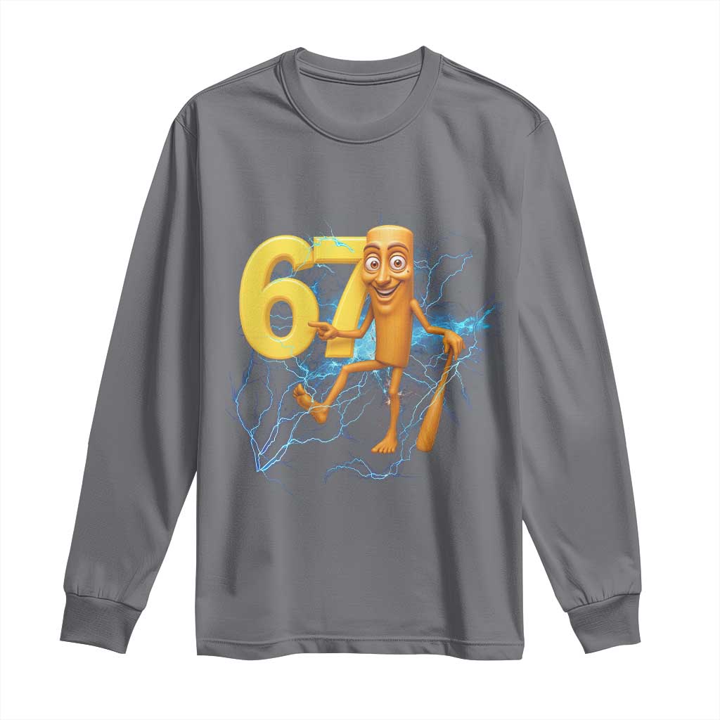 Tung Tung Sahur Six Seven Meme Long Sleeve Shirt Funny Gen Z Alpha Gift - Wonder Print Shop