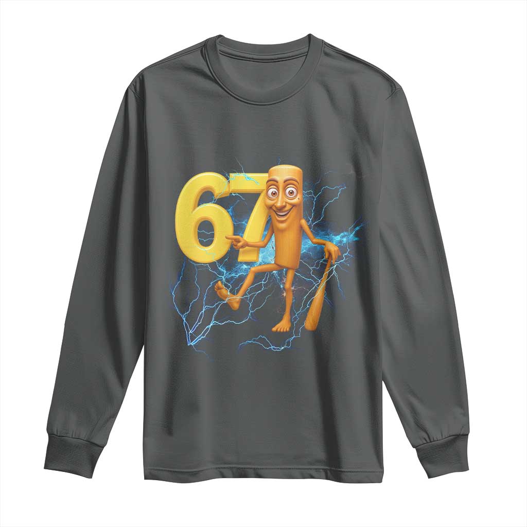 Tung Tung Sahur Six Seven Meme Long Sleeve Shirt Funny Gen Z Alpha Gift - Wonder Print Shop