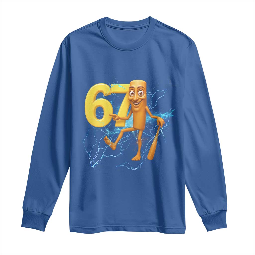 Tung Tung Sahur Six Seven Meme Long Sleeve Shirt Funny Gen Z Alpha Gift - Wonder Print Shop