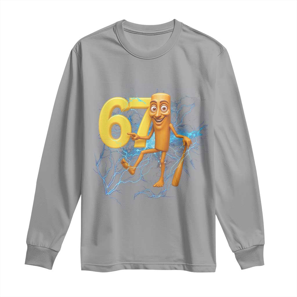Tung Tung Sahur Six Seven Meme Long Sleeve Shirt Funny Gen Z Alpha Gift - Wonder Print Shop