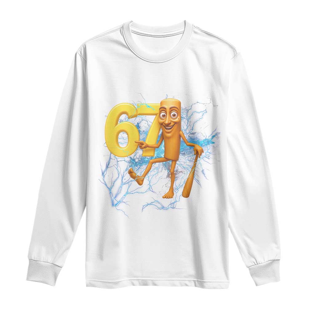 Tung Tung Sahur Six Seven Meme Long Sleeve Shirt Funny Gen Z Alpha Gift - Wonder Print Shop