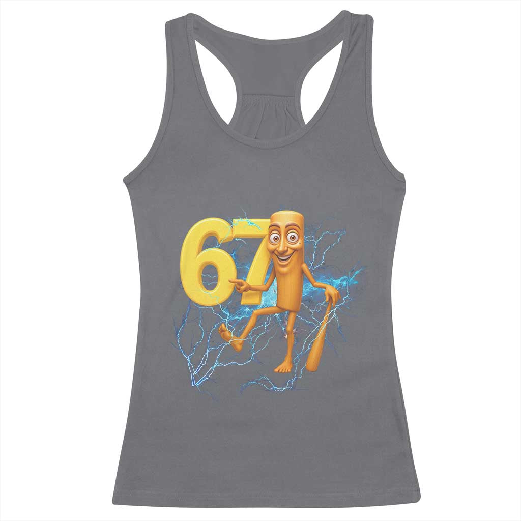 Tung Tung Sahur Six Seven Meme Racerback Tank Top Funny Gen Z Alpha Gift - Wonder Print Shop