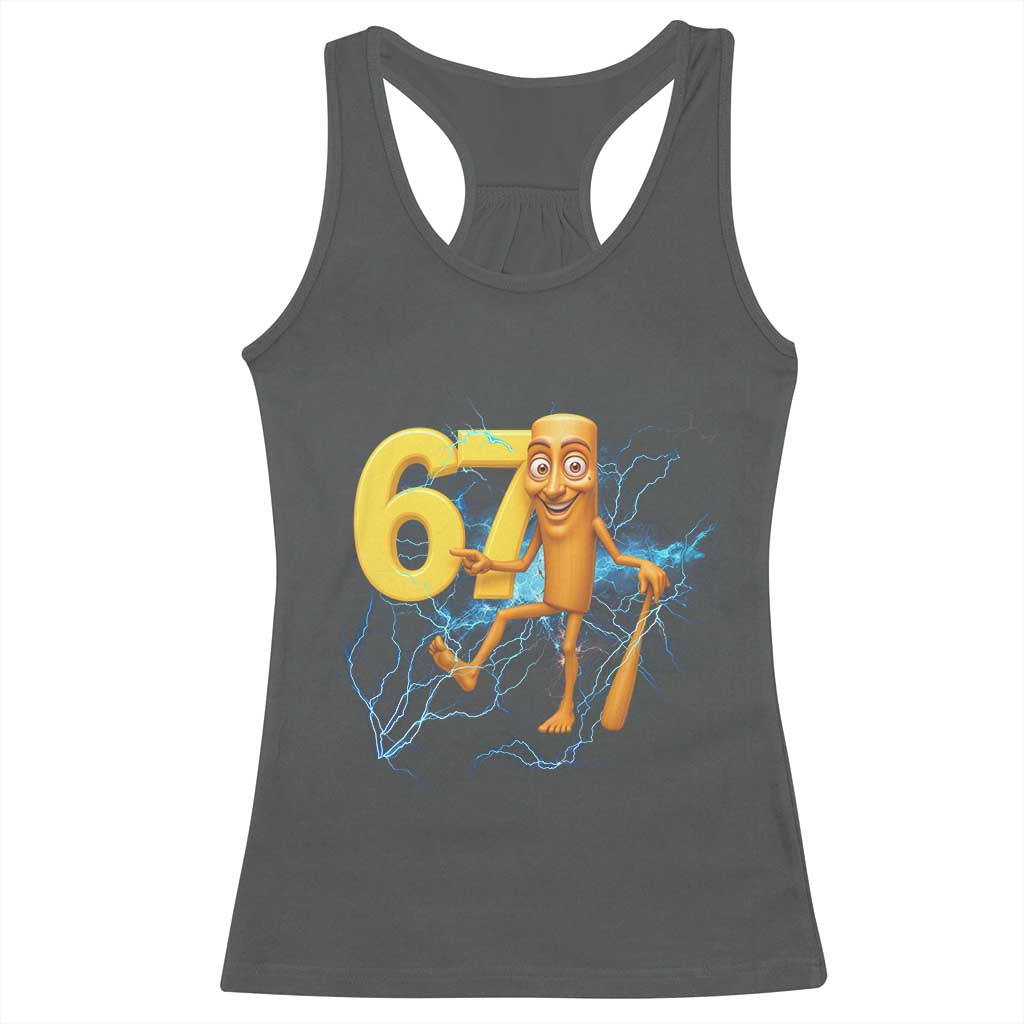 Tung Tung Sahur Six Seven Meme Racerback Tank Top Funny Gen Z Alpha Gift - Wonder Print Shop