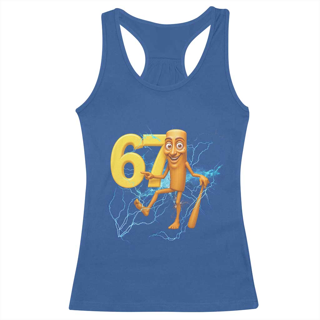 Tung Tung Sahur Six Seven Meme Racerback Tank Top Funny Gen Z Alpha Gift - Wonder Print Shop