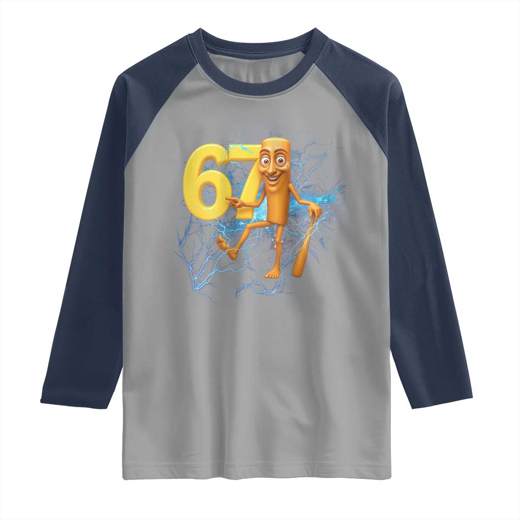 Tung Tung Sahur Six Seven Meme Raglan Shirt Funny Gen Z Alpha Gift - Wonder Print Shop