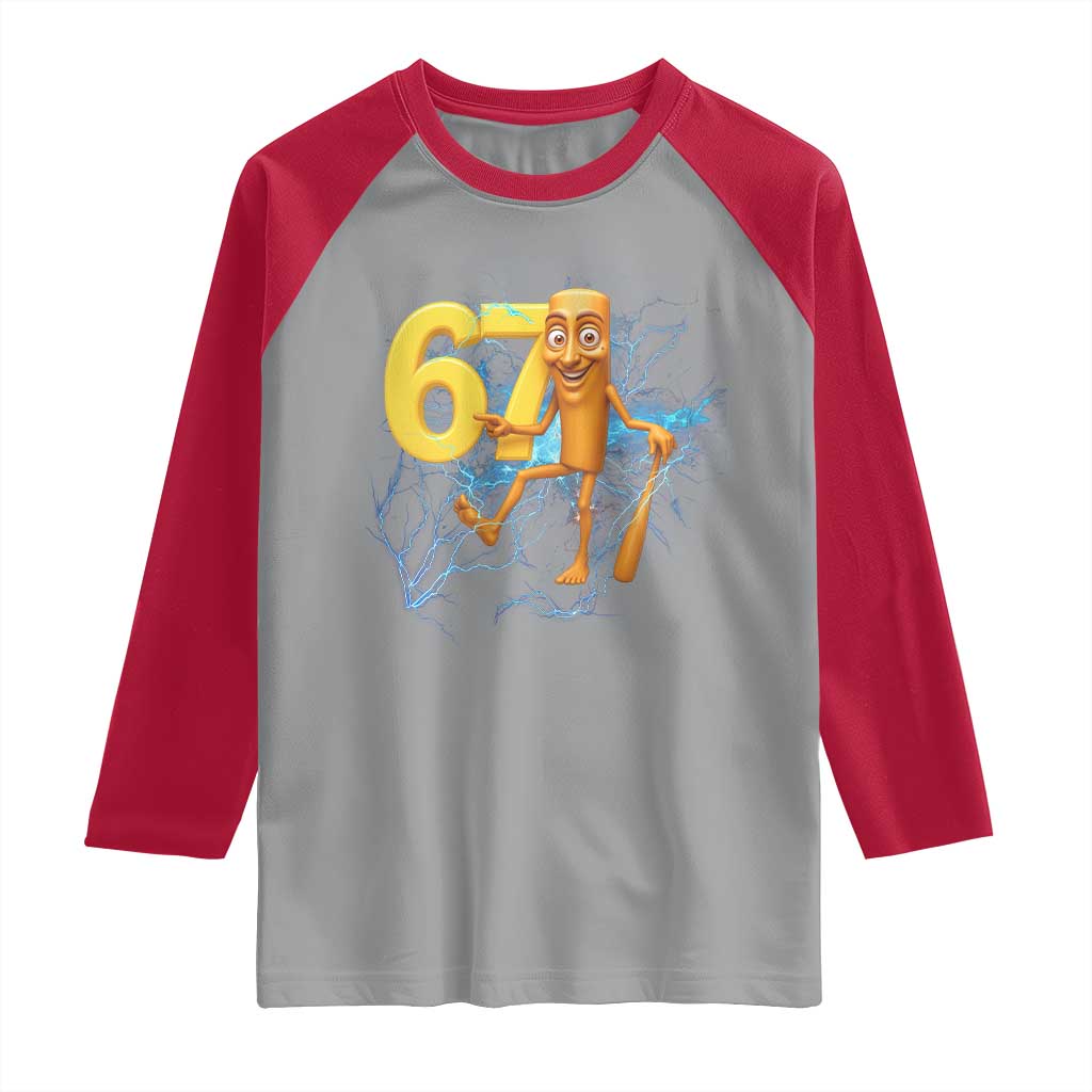 Tung Tung Sahur Six Seven Meme Raglan Shirt Funny Gen Z Alpha Gift - Wonder Print Shop