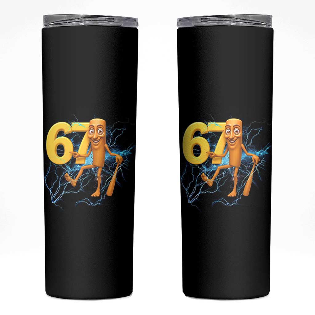 Tung Tung Sahur Six Seven Meme Skinny Tumbler Funny Gen Z Alpha Gift - Wonder Print Shop