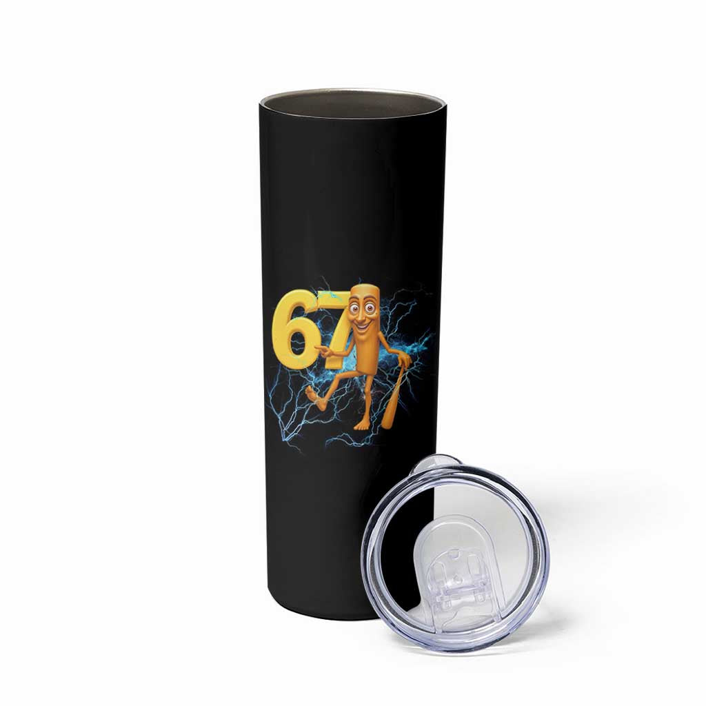 Tung Tung Sahur Six Seven Meme Skinny Tumbler Funny Gen Z Alpha Gift - Wonder Print Shop