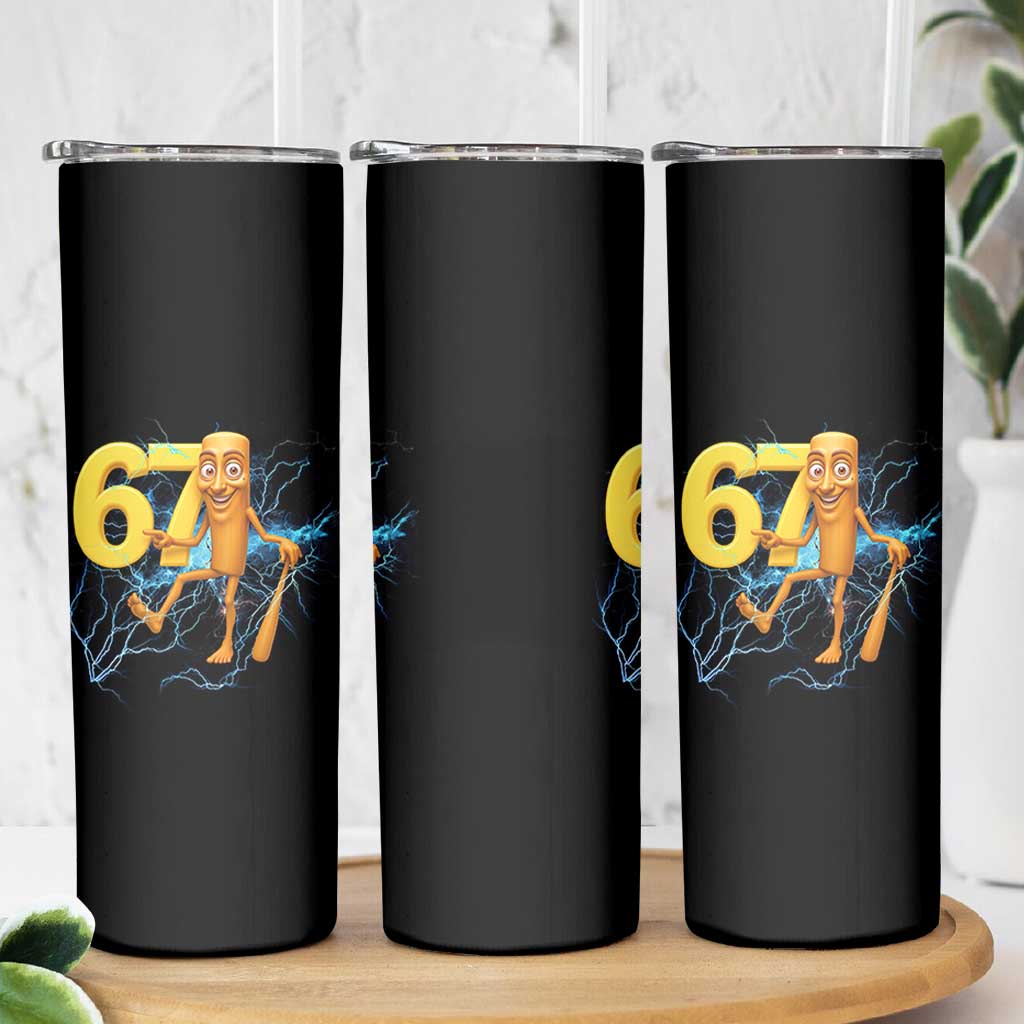 Tung Tung Sahur Six Seven Meme Skinny Tumbler Funny Gen Z Alpha Gift - Wonder Print Shop