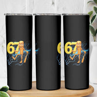 Tung Tung Sahur Six Seven Meme Skinny Tumbler Funny Gen Z Alpha Gift - Wonder Print Shop