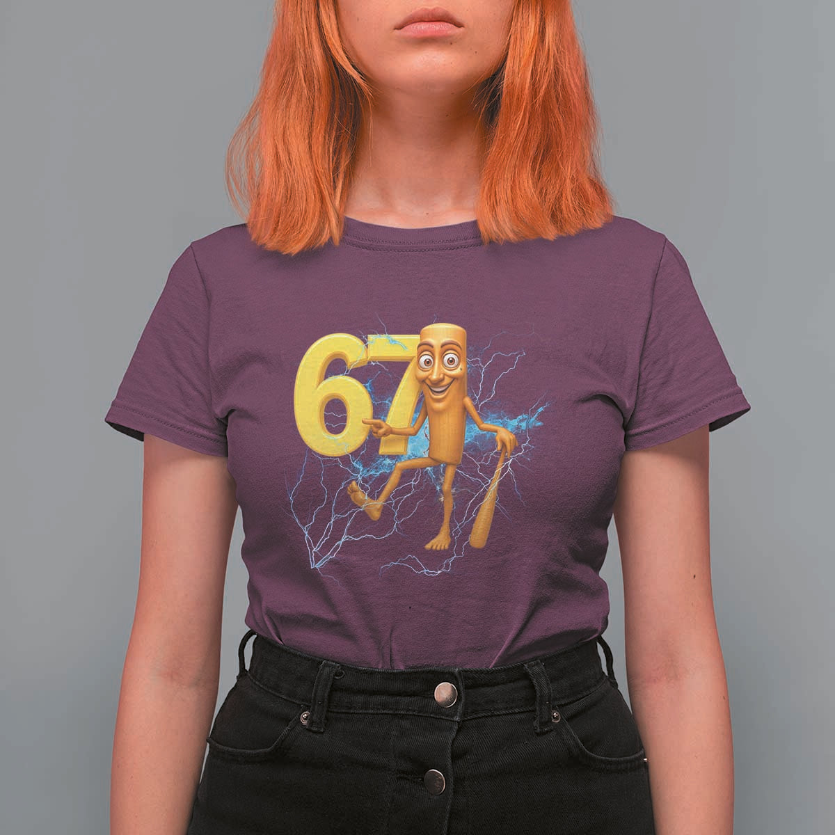 Tung Tung Sahur Six Seven Meme T Shirt For Women Funny Gen Z Alpha Gift - Wonder Print Shop