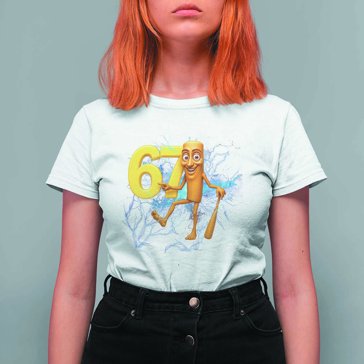 Tung Tung Sahur Six Seven Meme T Shirt For Women Funny Gen Z Alpha Gift - Wonder Print Shop