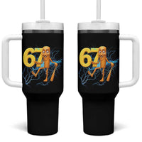 Tung Tung Sahur Six Seven Meme Tumbler With Handle Funny Gen Z Alpha Gift - Wonder Print Shop