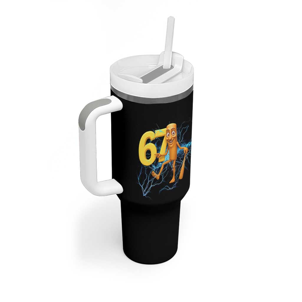 Tung Tung Sahur Six Seven Meme Tumbler With Handle Funny Gen Z Alpha Gift - Wonder Print Shop