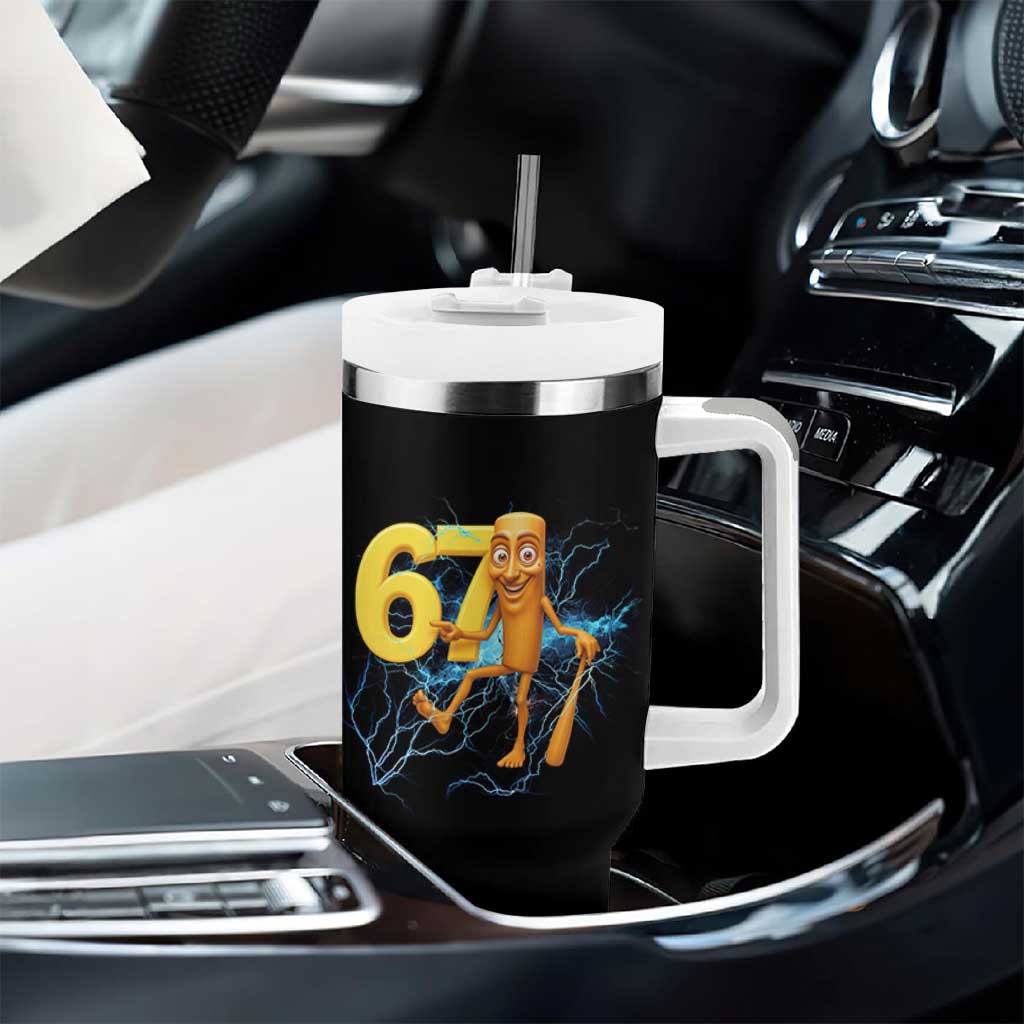 Tung Tung Sahur Six Seven Meme Tumbler With Handle Funny Gen Z Alpha Gift - Wonder Print Shop