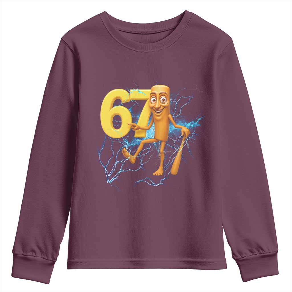 Tung Tung Sahur Six Seven Meme Youth Sweatshirt Funny Gen Z Alpha Gift - Wonder Print Shop