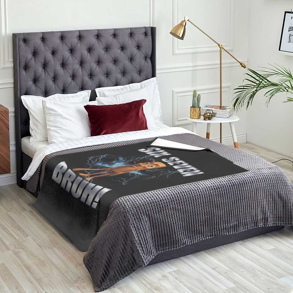 Tung Tung Sahur Six Seven Meme Throw Blanket Funny 67 Gen Alpha Gift - Wonder Print Shop