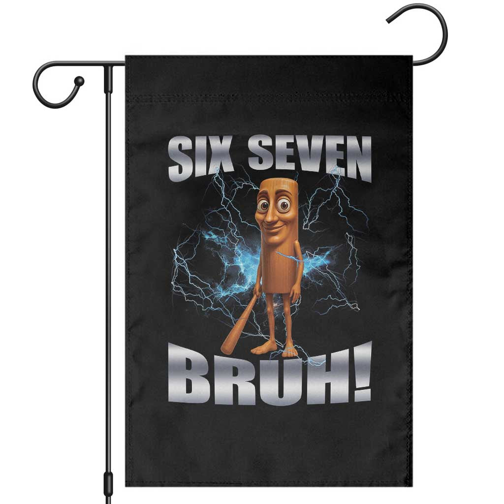 Tung Tung Sahur Six Seven Meme Garden Flag Funny 67 Gen Alpha Gift - Wonder Print Shop