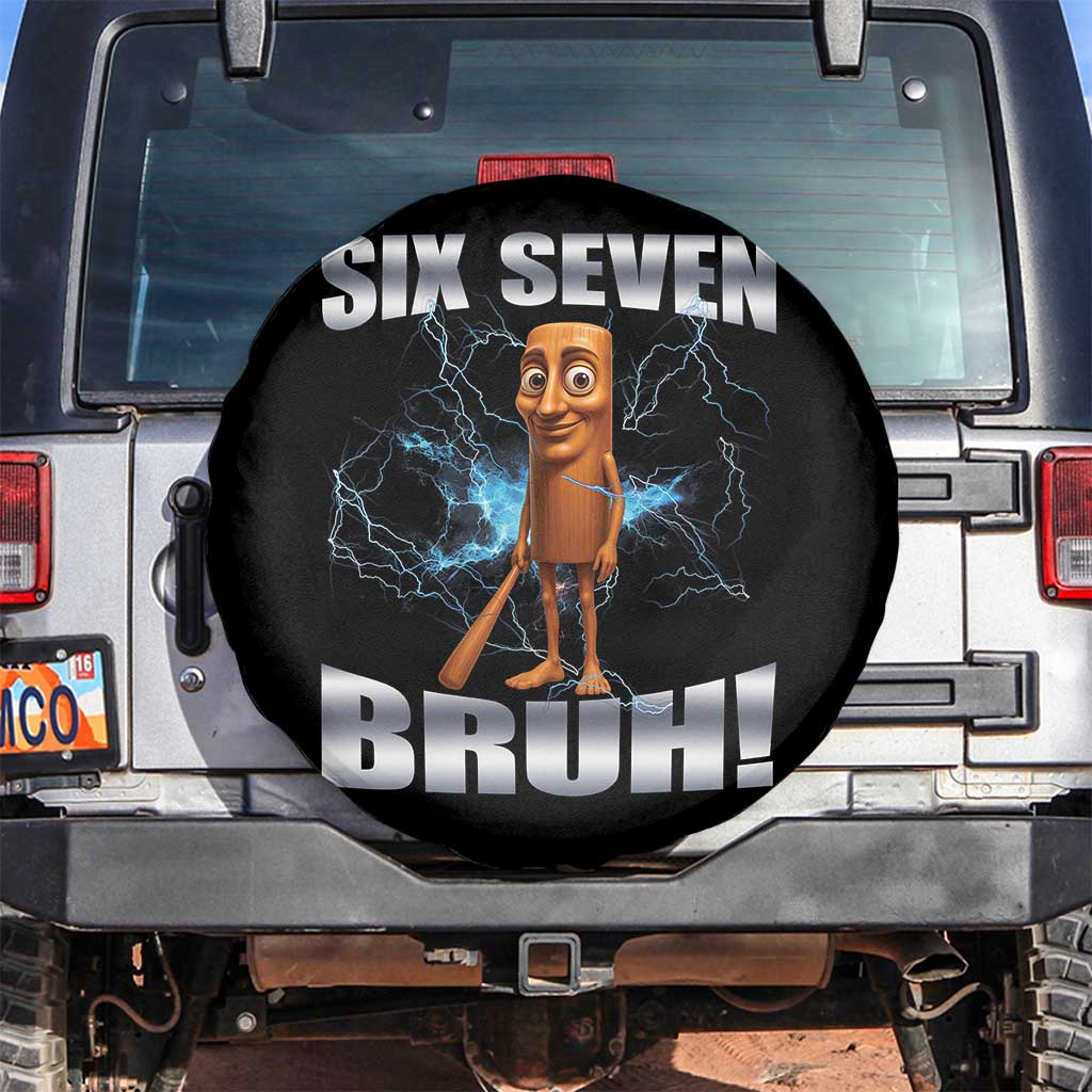 Tung Tung Sahur Six Seven Meme Spare Tire Cover Funny 67 Gen Alpha Gift - Wonder Print Shop
