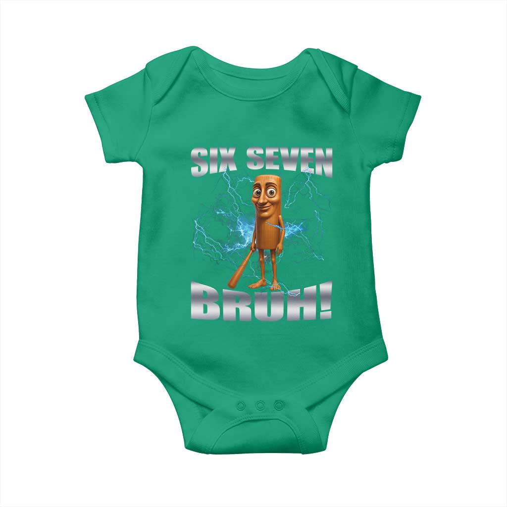 Tung Tung Sahur Six Seven Meme Baby Onesie Funny 67 Gen Alpha Gift - Wonder Print Shop