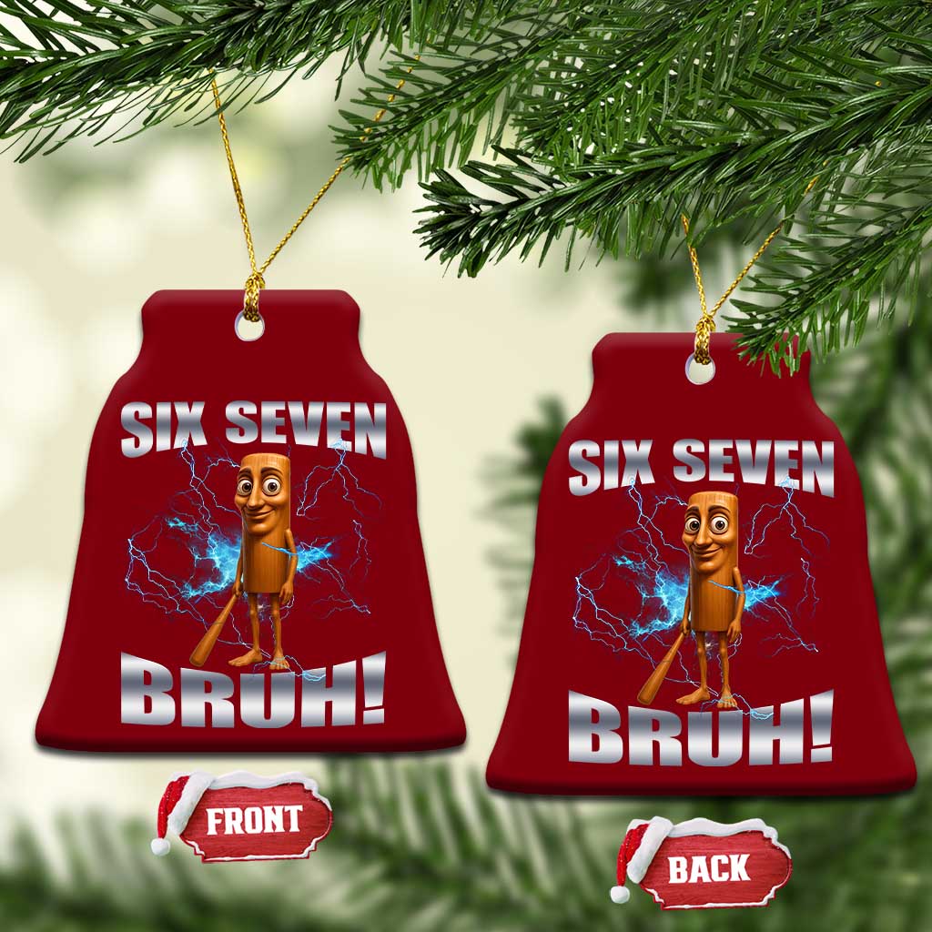 Tung Tung Sahur Six Seven Meme Ceramic Ornament Funny 67 Gen Alpha Gift - Wonder Print Shop