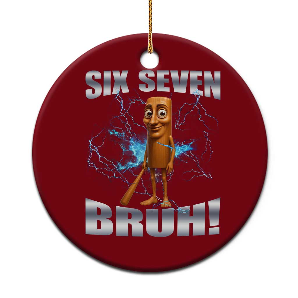 Tung Tung Sahur Six Seven Meme Ceramic Ornament Funny 67 Gen Alpha Gift - Wonder Print Shop