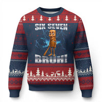 Tung Tung Sahur Six Seven Meme Ugly Christmas Sweater Funny 67 Gen Alpha Gift - Wonder Print Shop
