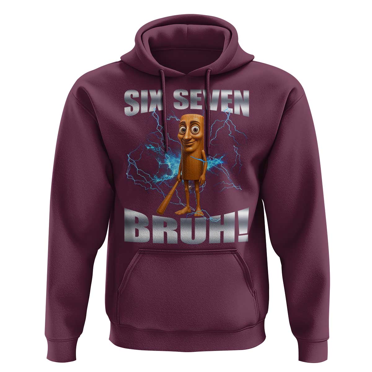 Tung Tung Sahur Six Seven Meme Hoodie Funny 67 Gen Alpha Gift - Wonder Print Shop