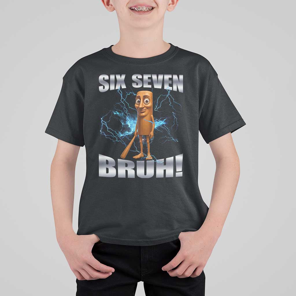 Tung Tung Sahur Six Seven Meme T Shirt For Kid Funny 67 Gen Alpha Gift - Wonder Print Shop