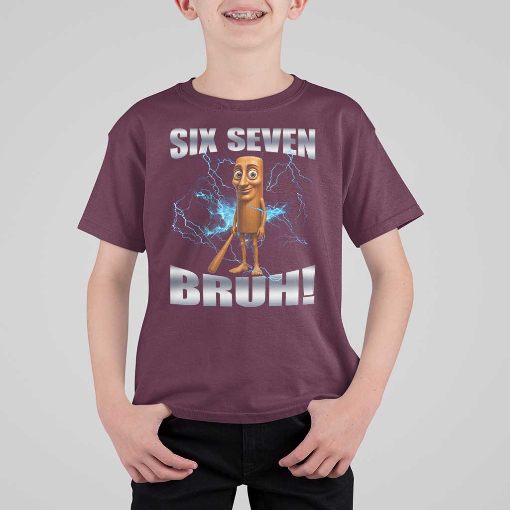 Tung Tung Sahur Six Seven Meme T Shirt For Kid Funny 67 Gen Alpha Gift - Wonder Print Shop