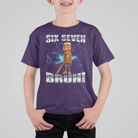 Tung Tung Sahur Six Seven Meme T Shirt For Kid Funny 67 Gen Alpha Gift - Wonder Print Shop