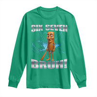 Tung Tung Sahur Six Seven Meme Long Sleeve Shirt Funny 67 Gen Alpha Gift - Wonder Print Shop
