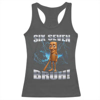 Tung Tung Sahur Six Seven Meme Racerback Tank Top Funny 67 Gen Alpha Gift - Wonder Print Shop