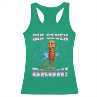 Tung Tung Sahur Six Seven Meme Racerback Tank Top Funny 67 Gen Alpha Gift - Wonder Print Shop