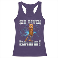 Tung Tung Sahur Six Seven Meme Racerback Tank Top Funny 67 Gen Alpha Gift - Wonder Print Shop