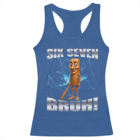 Tung Tung Sahur Six Seven Meme Racerback Tank Top Funny 67 Gen Alpha Gift - Wonder Print Shop