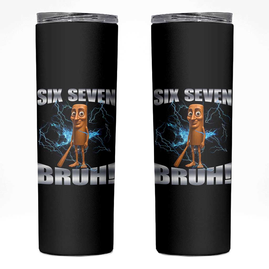 Tung Tung Sahur Six Seven Meme Skinny Tumbler Funny 67 Gen Alpha Gift - Wonder Print Shop