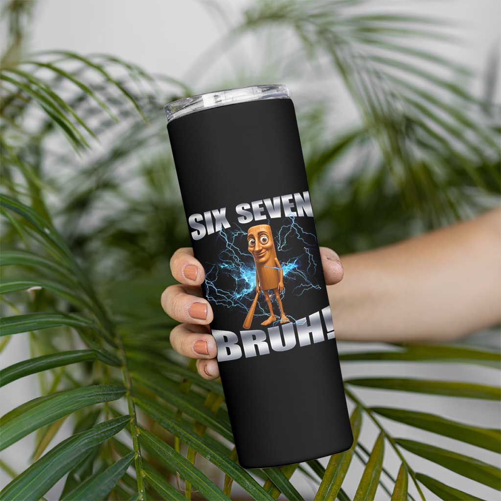 Tung Tung Sahur Six Seven Meme Skinny Tumbler Funny 67 Gen Alpha Gift - Wonder Print Shop