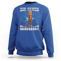 Tung Tung Sahur Six Seven Meme Sweatshirt Funny 67 Gen Alpha Gift - Wonder Print Shop