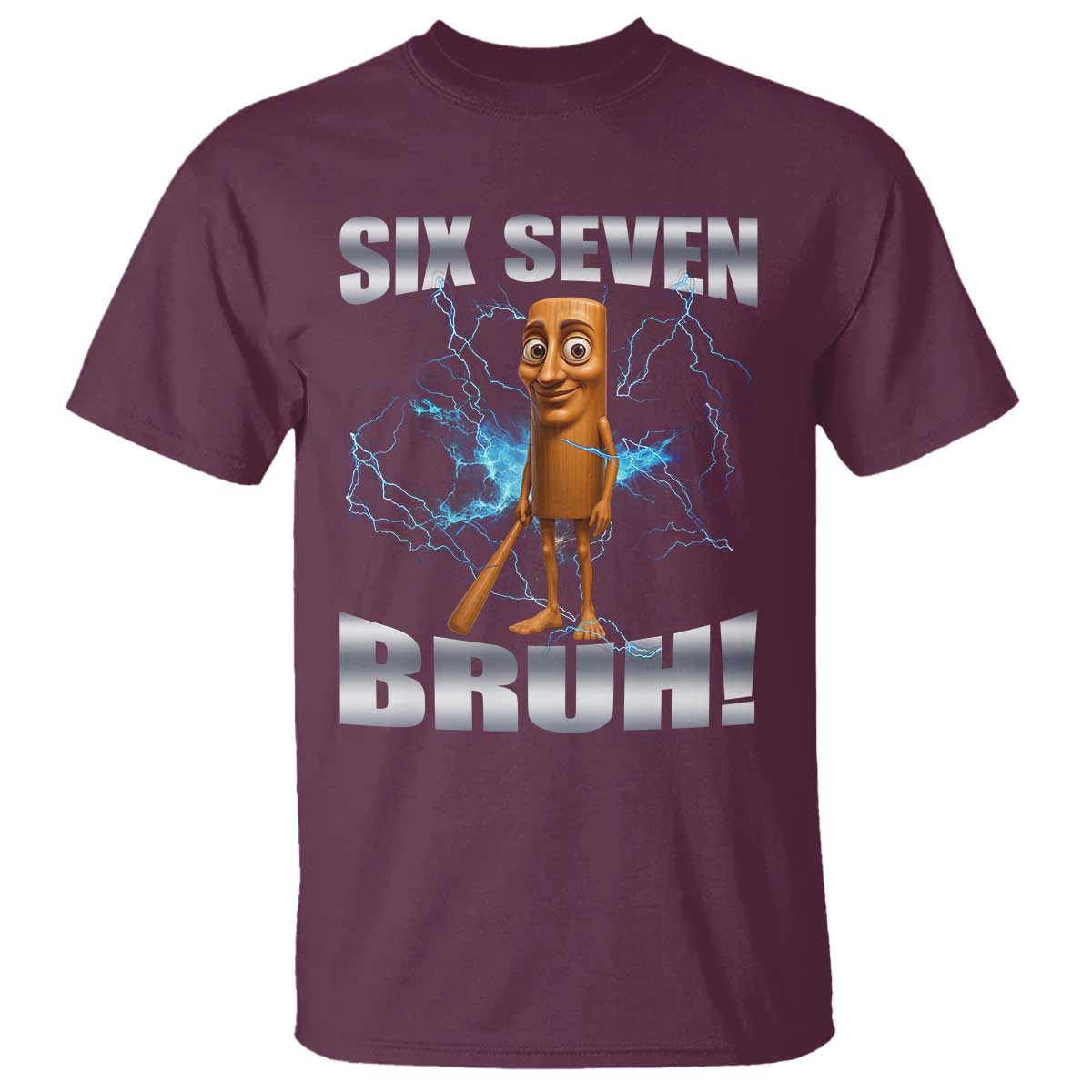Tung Tung Sahur Six Seven Meme T Shirt Funny 67 Gen Alpha Gift - Wonder Print Shop