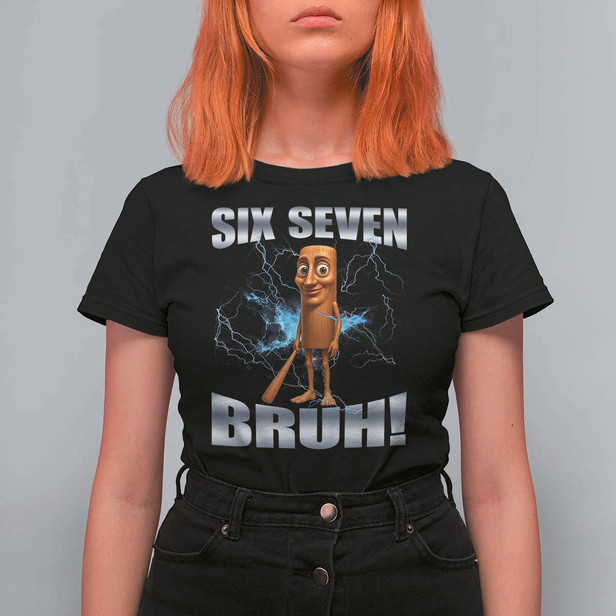 Tung Tung Sahur Six Seven Meme T Shirt For Women Funny 67 Gen Alpha Gift - Wonder Print Shop