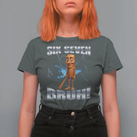 Tung Tung Sahur Six Seven Meme T Shirt For Women Funny 67 Gen Alpha Gift - Wonder Print Shop