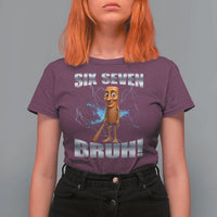 Tung Tung Sahur Six Seven Meme T Shirt For Women Funny 67 Gen Alpha Gift - Wonder Print Shop