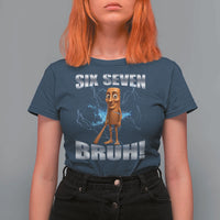 Tung Tung Sahur Six Seven Meme T Shirt For Women Funny 67 Gen Alpha Gift - Wonder Print Shop