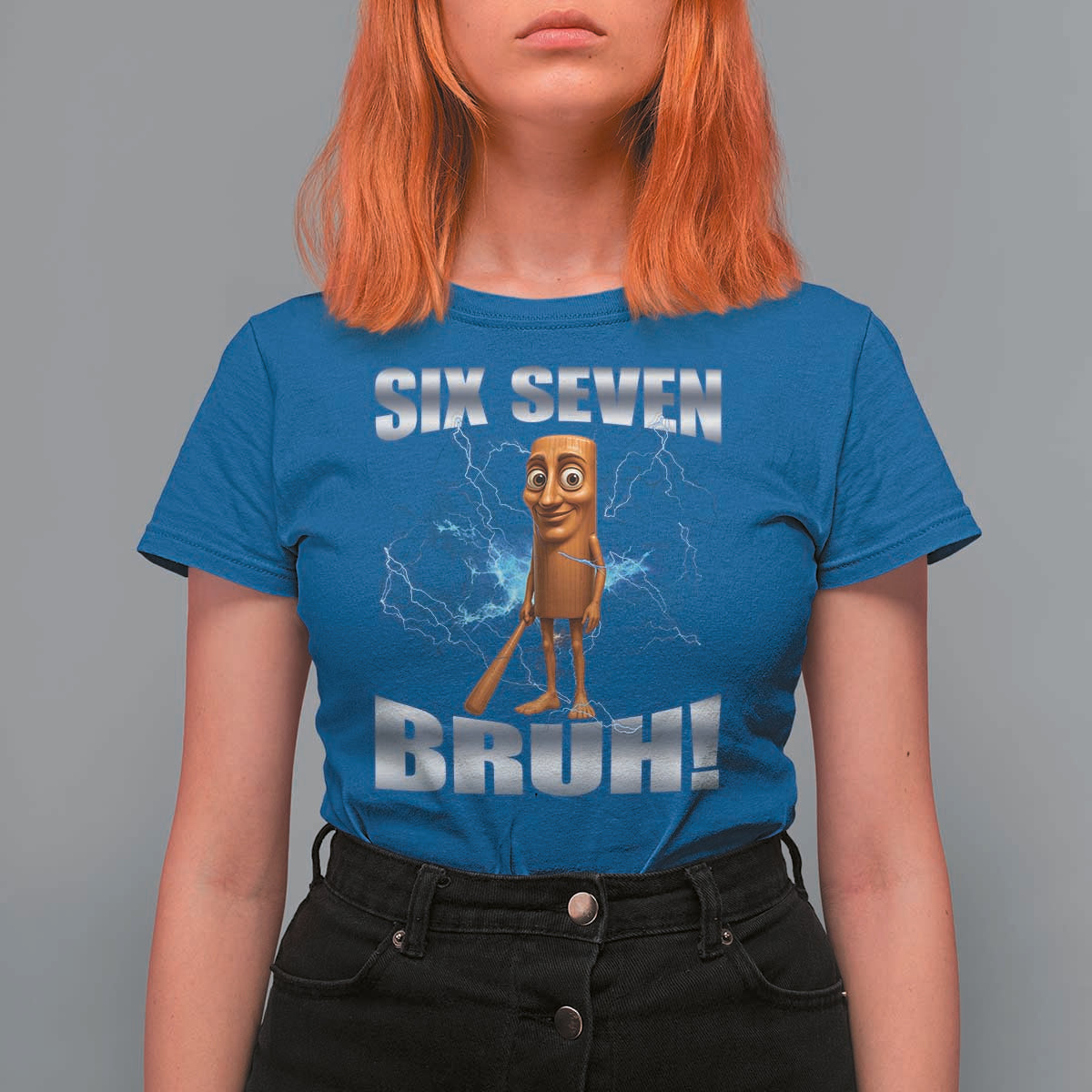 Tung Tung Sahur Six Seven Meme T Shirt For Women Funny 67 Gen Alpha Gift - Wonder Print Shop