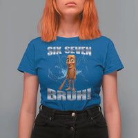Tung Tung Sahur Six Seven Meme T Shirt For Women Funny 67 Gen Alpha Gift - Wonder Print Shop