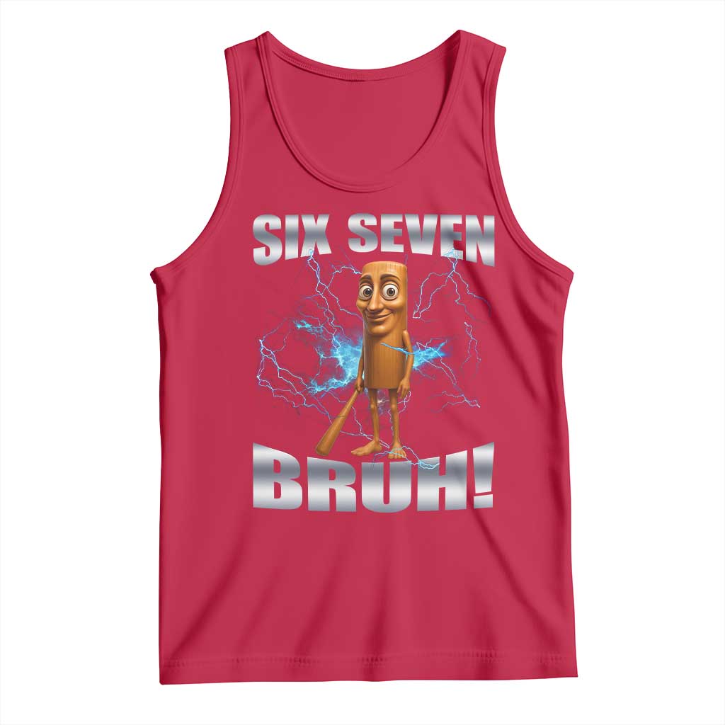 Tung Tung Sahur Six Seven Meme Tank Top Funny 67 Gen Alpha Gift - Wonder Print Shop